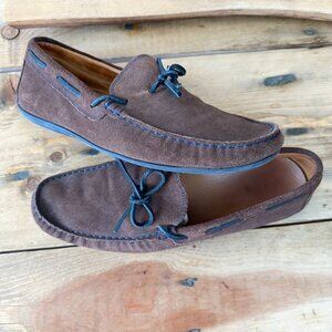Austen Heller Brown Leather Loafers‎ Men's Shoes Size 10.5
